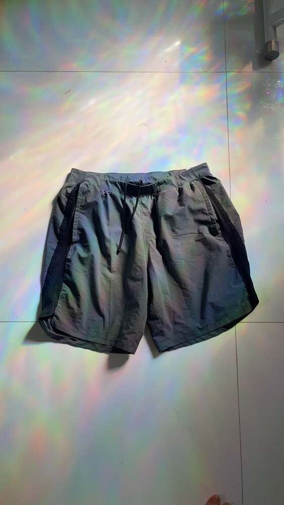 Reflective Athletic Shorts with Drawstring Waist